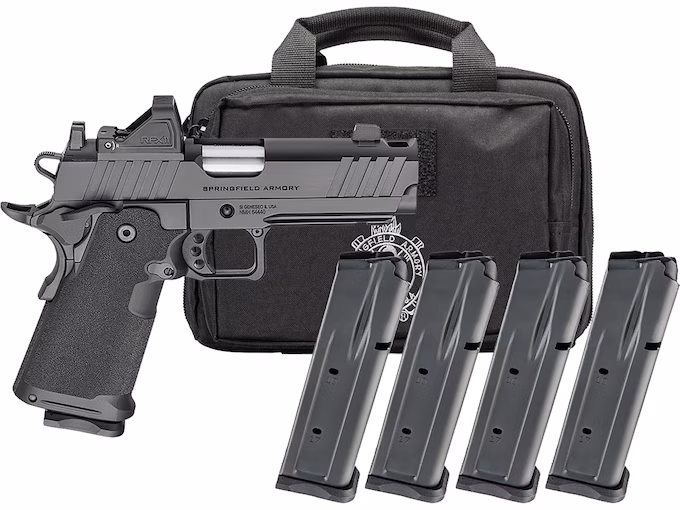 httpsblackhillsshooterssupply.comwp-contentuploads202511rhehed.avif Springfield Armory 1911 DS Prodigy AOS Comp Gear Pac Pistol Red Dot - Image 1