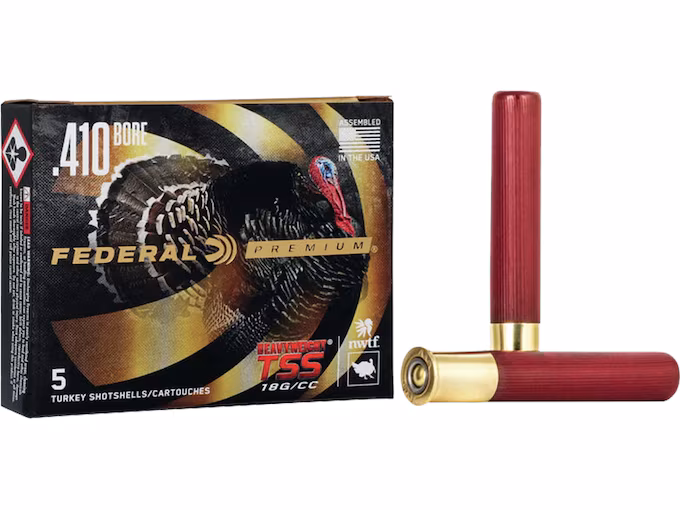 httpsblackhillsshooterssupply.comwp-contentuploads202511rwtwgwt.avif Federal Premium Heavyweight TSS Turkey 410 Tungsten Ammo - Image 1