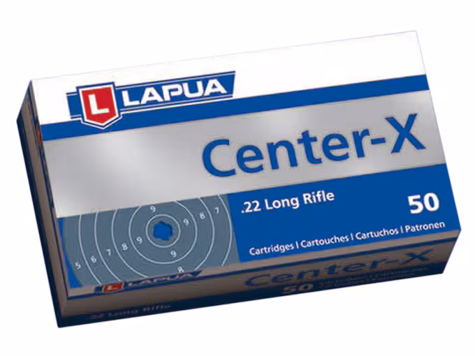 httpsblackhillsshooterssupply.comwp-contentuploads202511trgtrg.avif Lapua Center-X 22LR Ammo 40 Grain Round Nose - Image 1