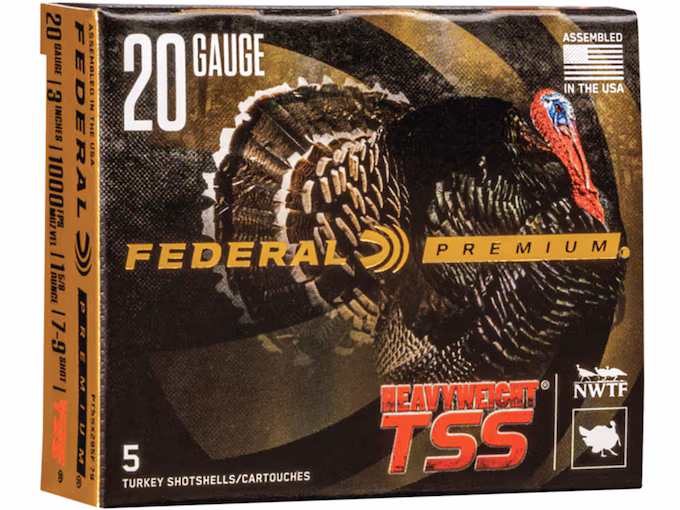 httpsblackhillsshooterssupply.comwp-contentuploads202511ukjtukryf.avif Federal Premium Heavyweight TSS Turkey 20 Gauge Tungsten Ammo - Image 1