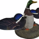 Higdon XS Splashing Flasher 12 Volt Mallard Drake Motion Duck Decoy Polymer with Timer