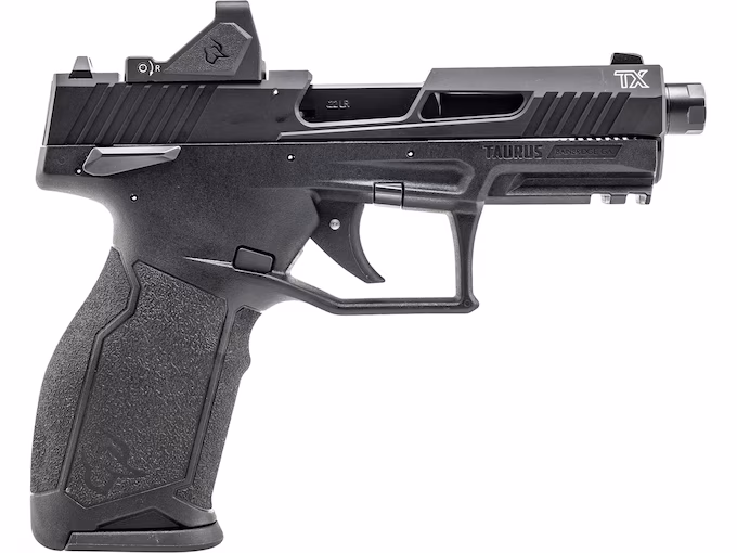 httpsblackhillsshooterssupply.comwp-contentuploads202512ccccc.avif Taurus TX22 22 Gen 2 TORO Long Rifle Pistol 4.6″ Threaded Barrel 22+1 Round Black with Viridian RFX-11 - Image 1