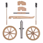 Traditions Mini Napoleon III Black Powder Cannon Kit 50 Caliber Steel Barrel Hardwood Carriage