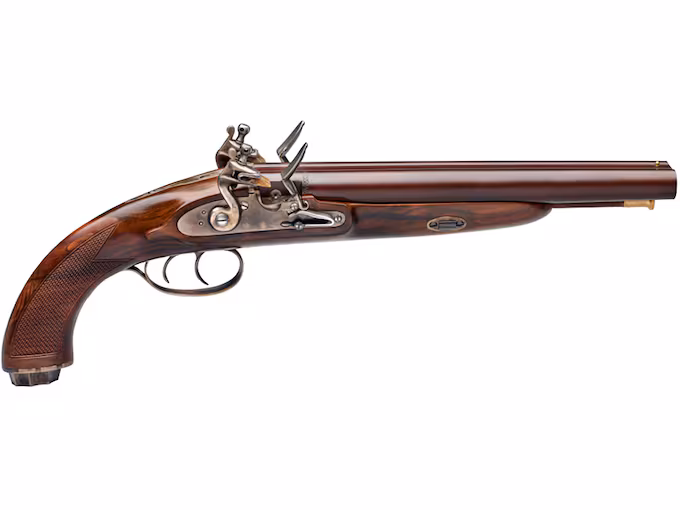 httpsblackhillsshooterssupply.comwp-contentuploads202512gbdbed.avif Pedersoli Howdah Hunter Double Barrel Flintlock Shotgun 20 Gauge 10″ Browned Barrel Walnut Stock - Image 1
