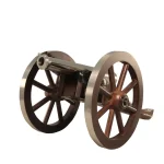 Traditions Mini Napoleon III Black Powder Cannon 50 Caliber Nickel Plated Barrel Hardwood Carriage