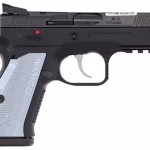 CZ Shadow 2 Compact 9mm Luger Pistol 4″ Barrel 15+1 Round Black Slide Gray Grip Black Frame