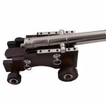 Traditions Mini Old Ironsides Black Powder Cannon 50 Caliber Nickel Plated Barrel Hardwood Carriage