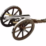 Traditions Napoleon III Black Powder Cannon 69 Caliber Nickel Barrel Hardwoods Carriage
