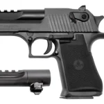 Magnum Research DE50WB6 Desert Eagle Mark XIX Conversion Combo 44 Rem Mag, 50 AE 6″ 7+1, 8+1 Black Carbon Steel Frame & Slide Black Rubber Grip