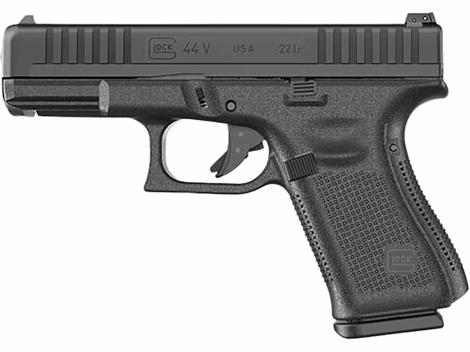 httpsblackhillsshooterssupply.comwp-contentuploads202603fuktrut.avif Glock 44 V 22 Long Rifle Pistol 4.49″ Barrel 10+1 Round Black - Image 1